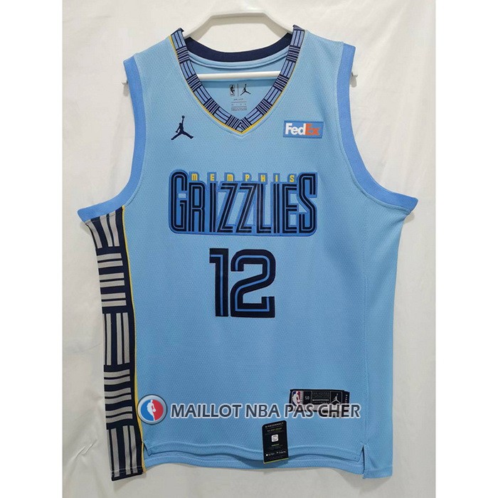 Maillot Memphis Grizzlies Ja Morant NO 12 Statement 2022-23 Bleu
